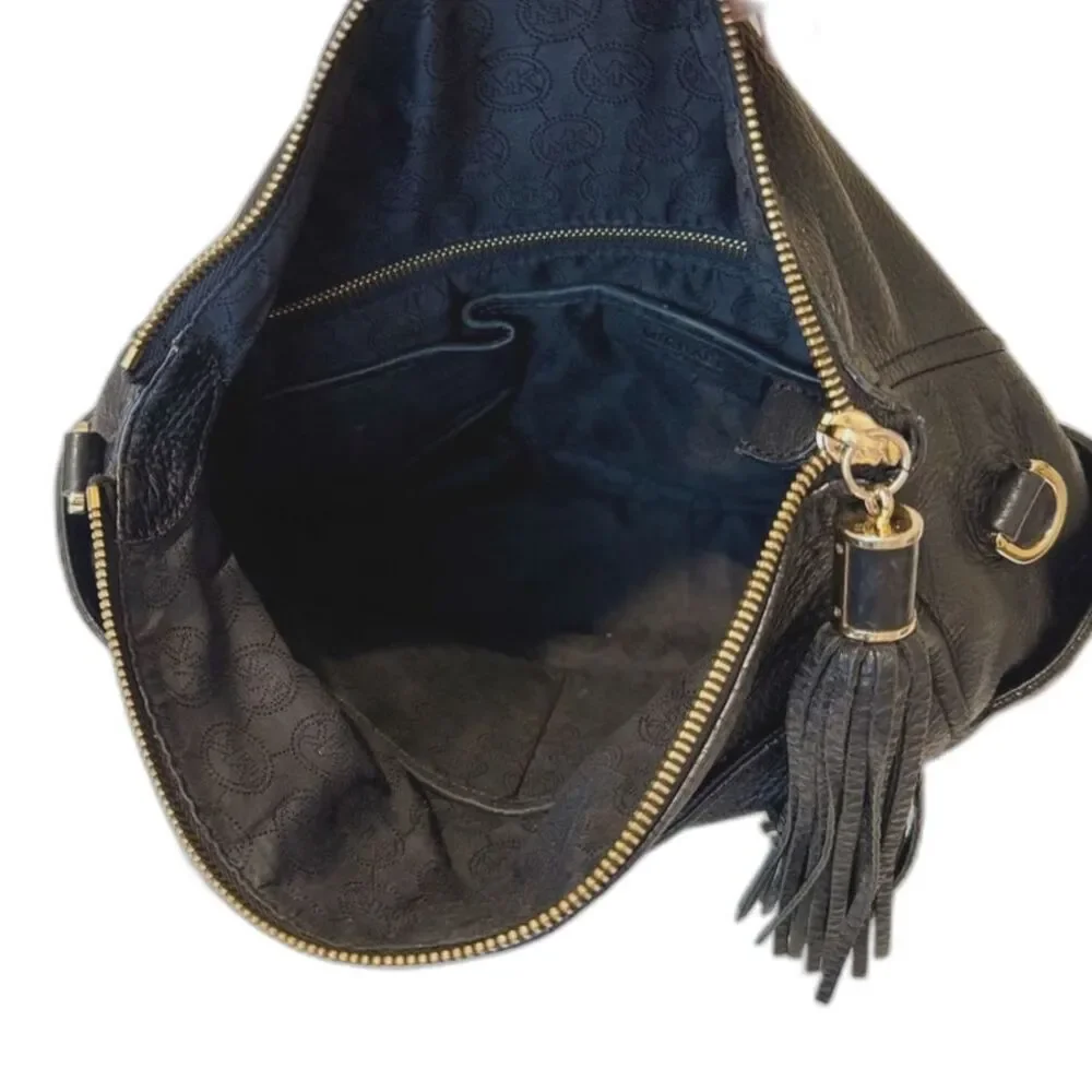 Michael Kors Weston Pebble Leather Foldover Satchel